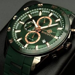 Bigotti Gunmetal Green Multi-Dial Calendar Rose Gold Luminous | BG.1.10399-4