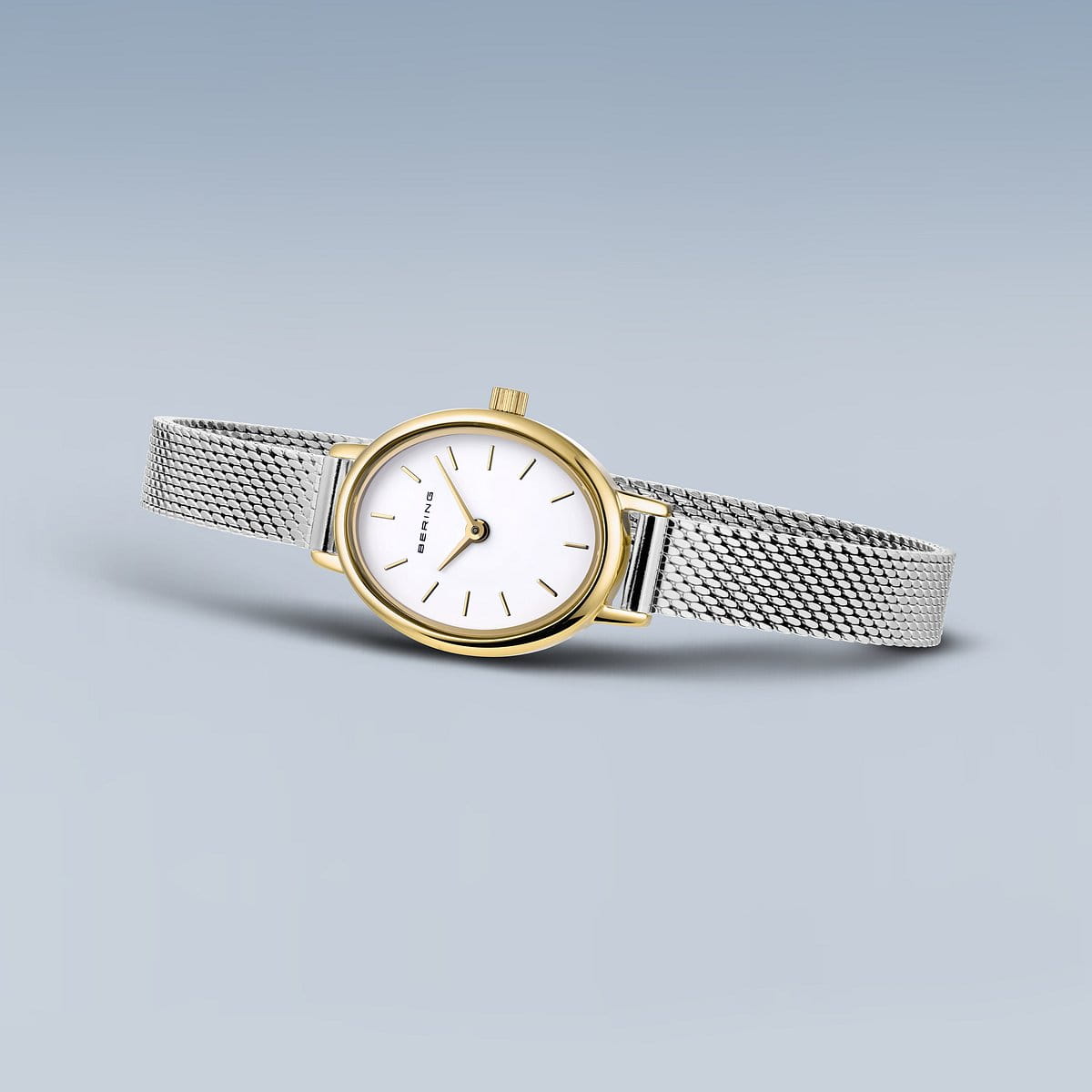 BERING Classic White Dial and Silver Mesh Bracelet 20mm Women's Watch | 11020-010