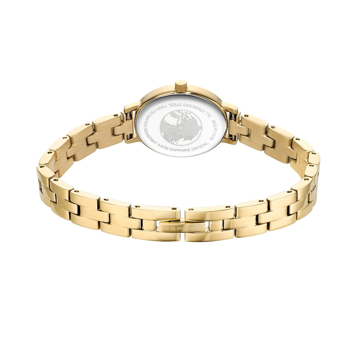 BERING Classic Black Dial Black Stainless Steel Bracelet 20mm Women's Watch | 11020-732T