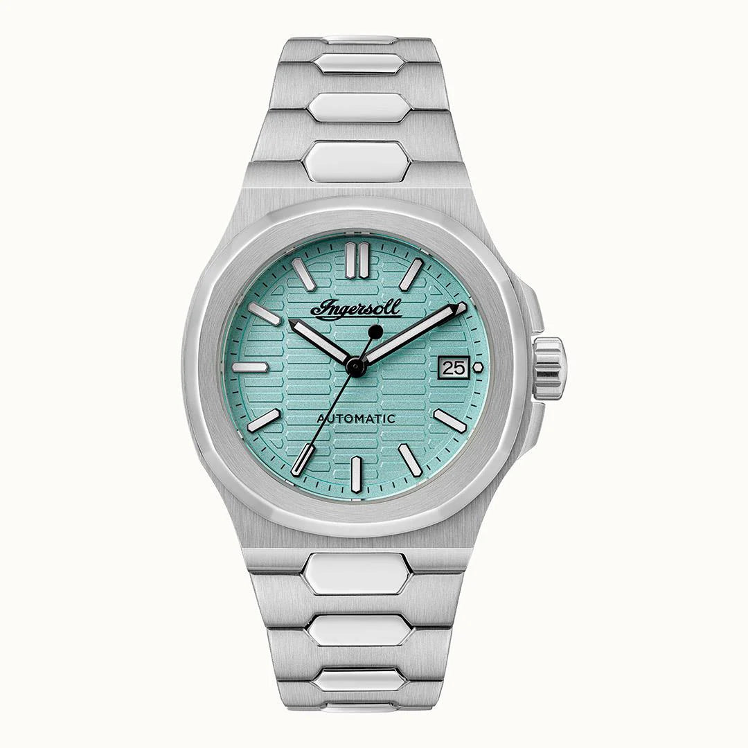 Ingersoll The CATalina Automatic Blue Dial Calendar Stainless Steel Men's Watch | I14601