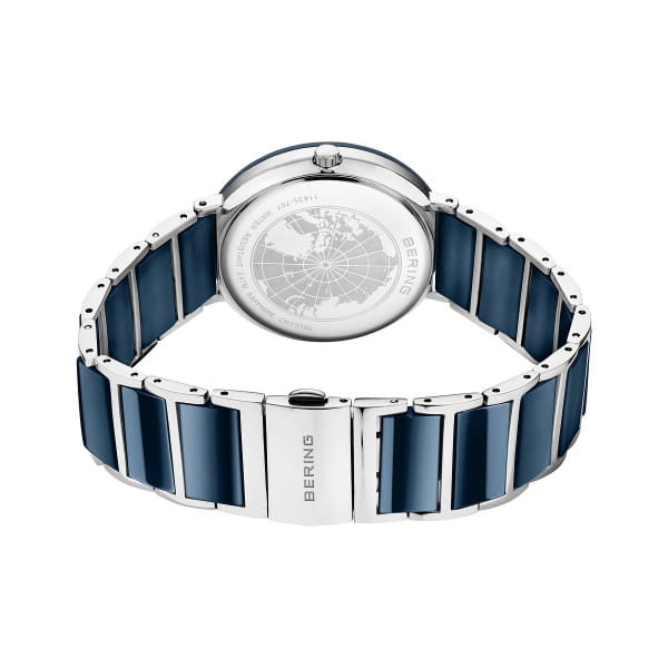 BERING Ceramic Polished Silver Women's Watch | 11435-707