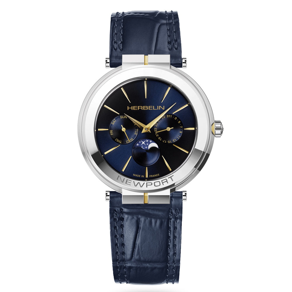 Herbelin Newport Slim Blue Dial Stainless Steel Men’s Watch | 12722/T15BL