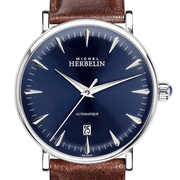 Herbelin Inspiration Automatic Antique Blue Dial Stainless Steel Unisex Watch | 1647/AP15BR