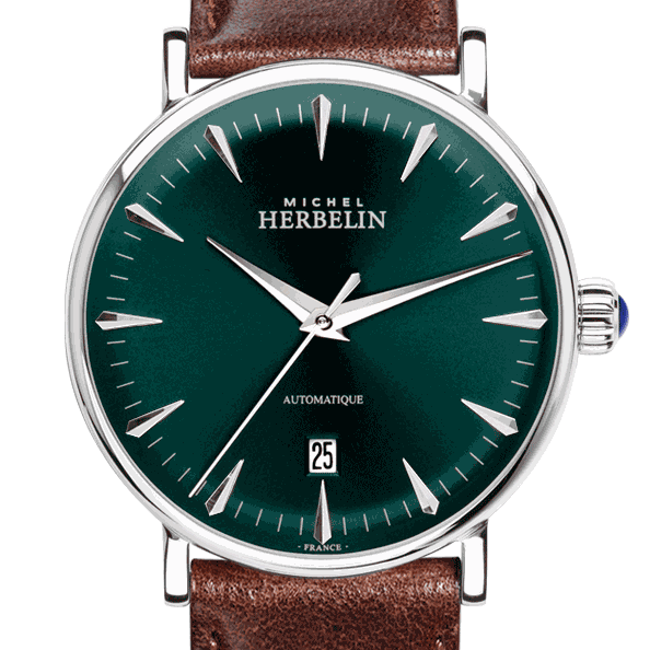 Herbelin Inspiration Automatic Antique Green Dial Stainless Steel Unisex Watch | 1647/AP16BR