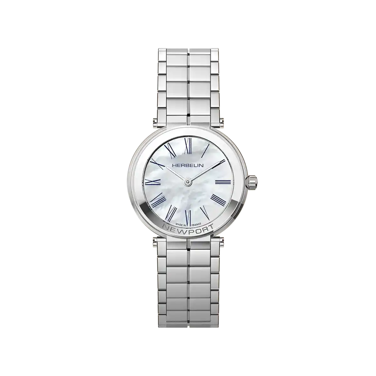 HERBELIN Newport Slim Mother of Pearl Dial Stainless Steel Women's Watch | 16922B09