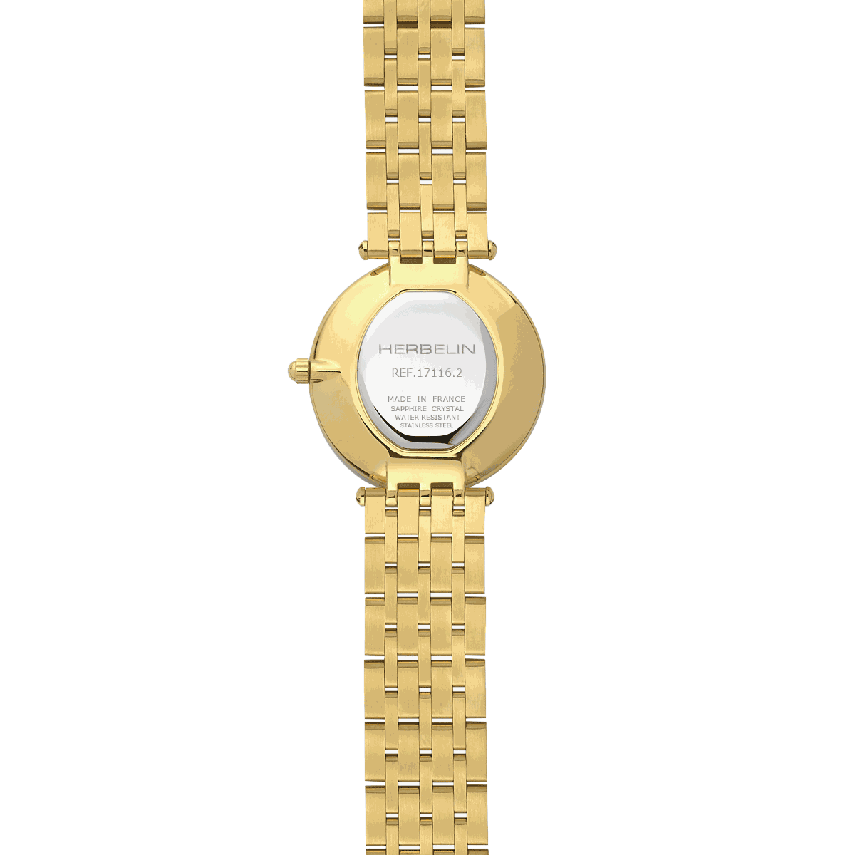 HERBELIN Epsilon Quartz Yellow Gold and Diamonds 28mm Women's Watch | 17116/BP89