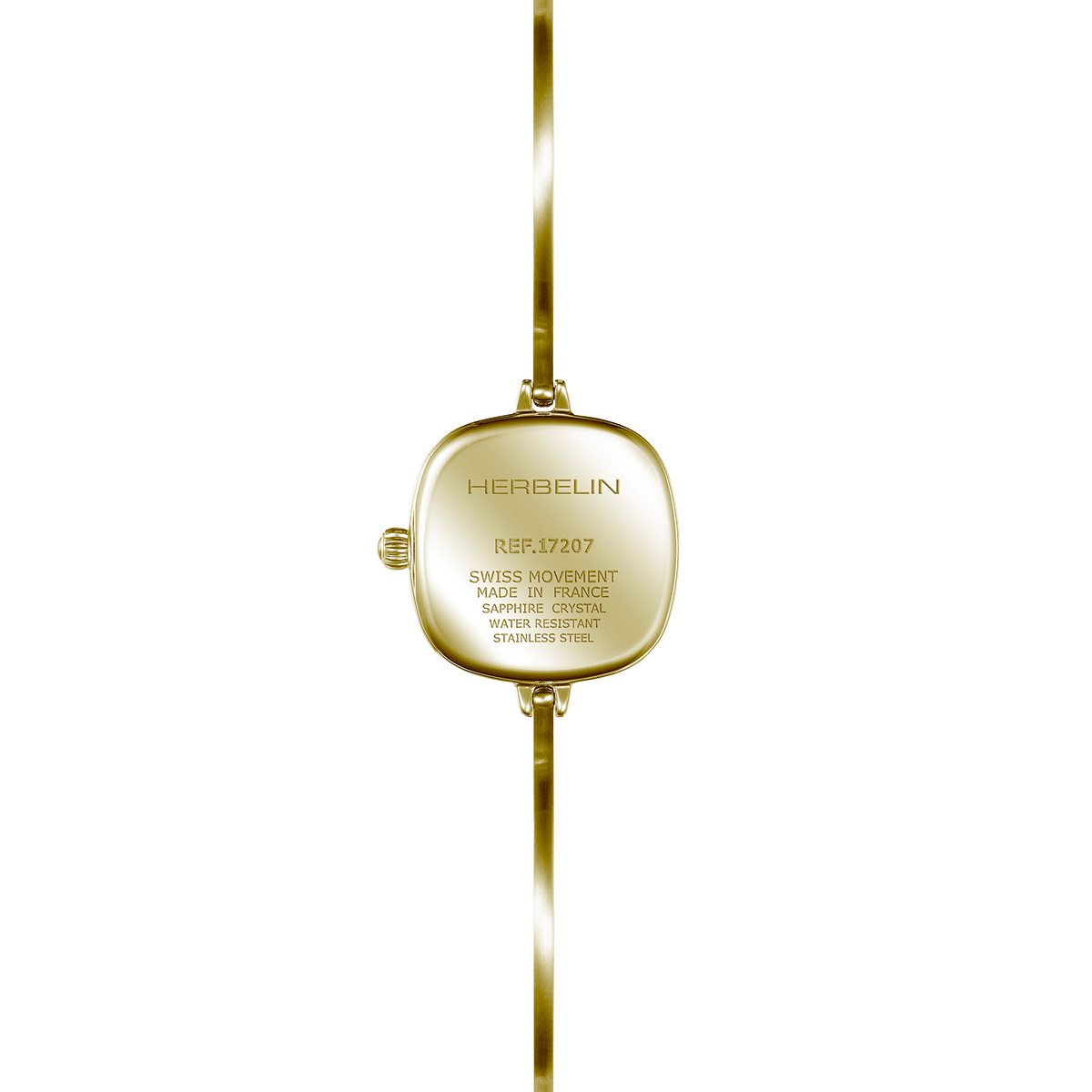 HERBELIN Fil Black Dial Gold Indices Stainless Steel Women’s Watch | 17207/BP14