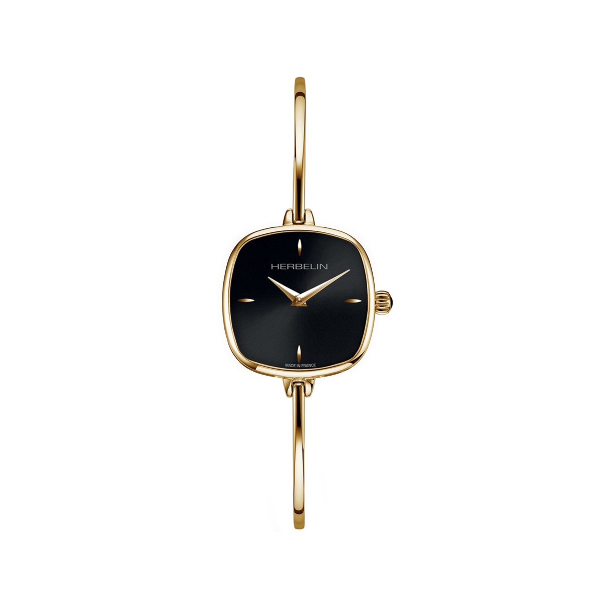 HERBELIN Fil Black Dial Gold Indices Stainless Steel Women’s Watch | 17207/BP14