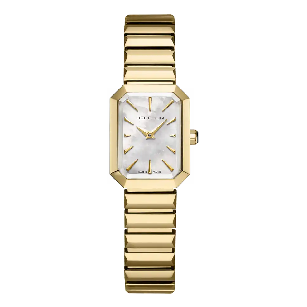 HERBELIN Octogone Quartz White Mother of Pearl 26mm Women's Watch | 17556BP1N19