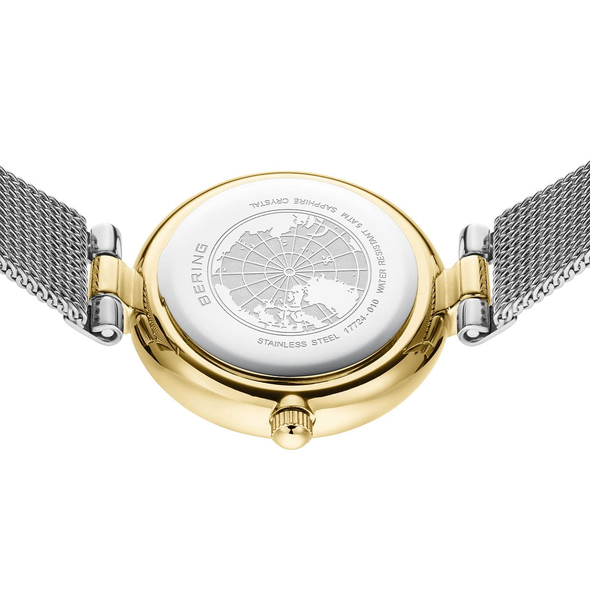 Bering Classic 15th Anniversary Rose Gold Stainless Steel Mesh Watch Set | 17724-010-SET