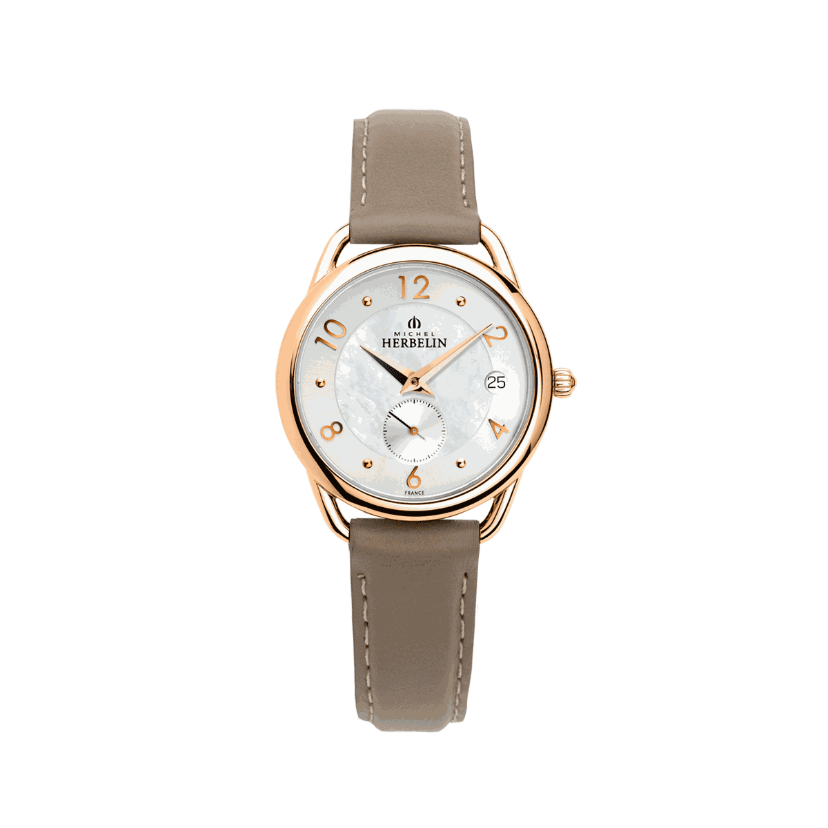 Herbelin Equinoxe Mother of Pearl Dial Rose Gold Stainless Steel Women Watch | 18397/PR29B