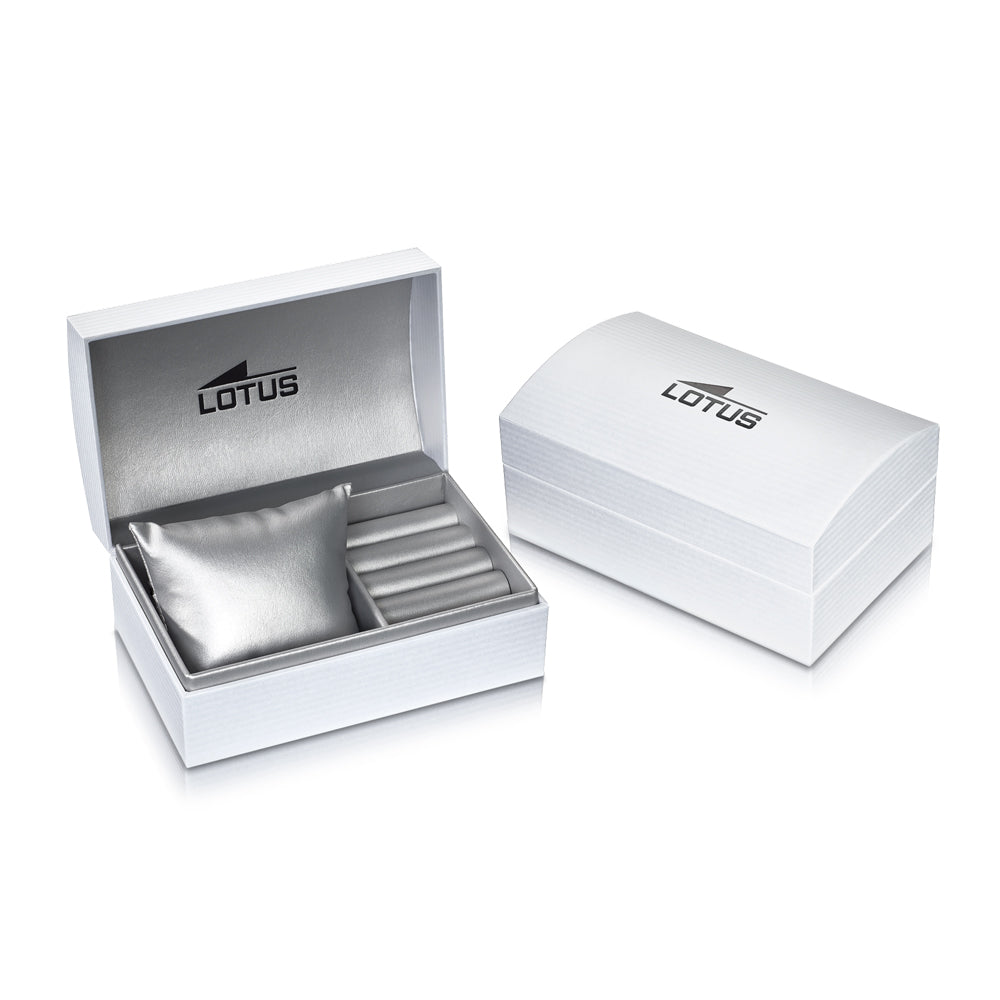 Lotus Bliss White Dial Stainless Steel Bracelet Unisex Watch | 18797/1