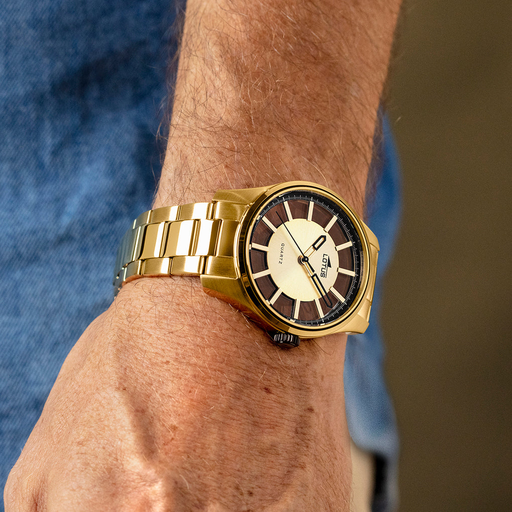 Lotus Minimalist GTS Rose Gold Champagne Dial Men's Watch | 18903/1