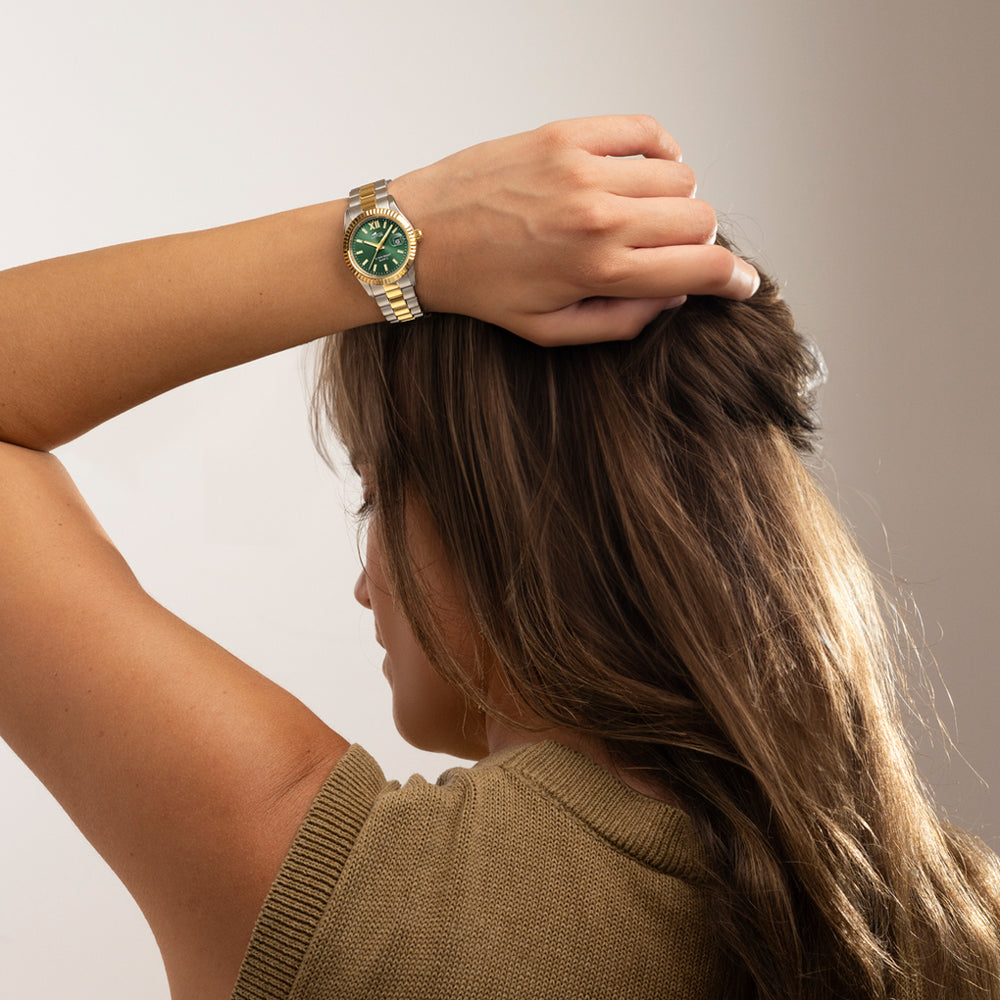 Lotus Freedom Green Dial Rose Gold Stainless Steel Women's Watch | 18931/3