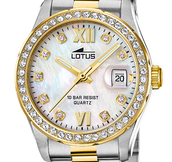 Lotus Freedom 32mm Rose Gold Mother of Pearl Dial Stainless Steel Women's Watch | 18978/1