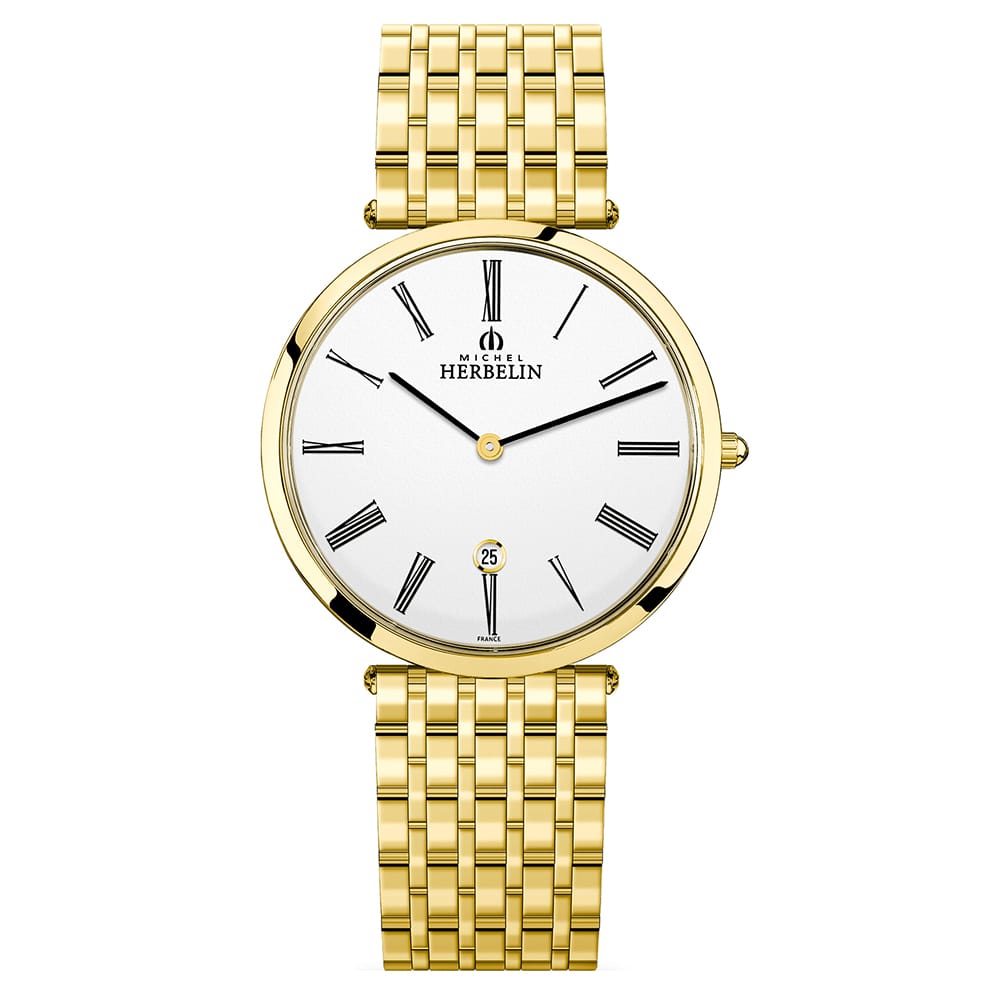 Herbelin Epsilon Gold Men's Dress Watch | 19416/BP01N