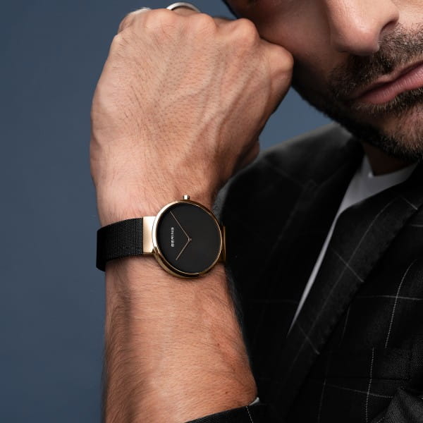 BERING Classic Polished/Brushed Rose Gold Women's Watch | 14539-166