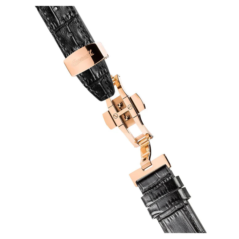 Ingersoll The Hawley Black Automatic Black Leather Men's Watch | I04602