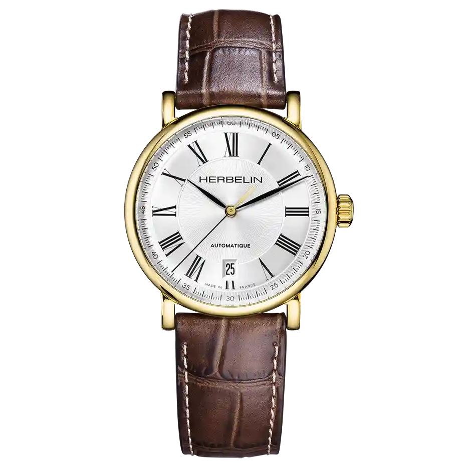 HERBELIN Inspiration Automatic Steel / / Leather 38mm Unisex Watch | 2047P08MA