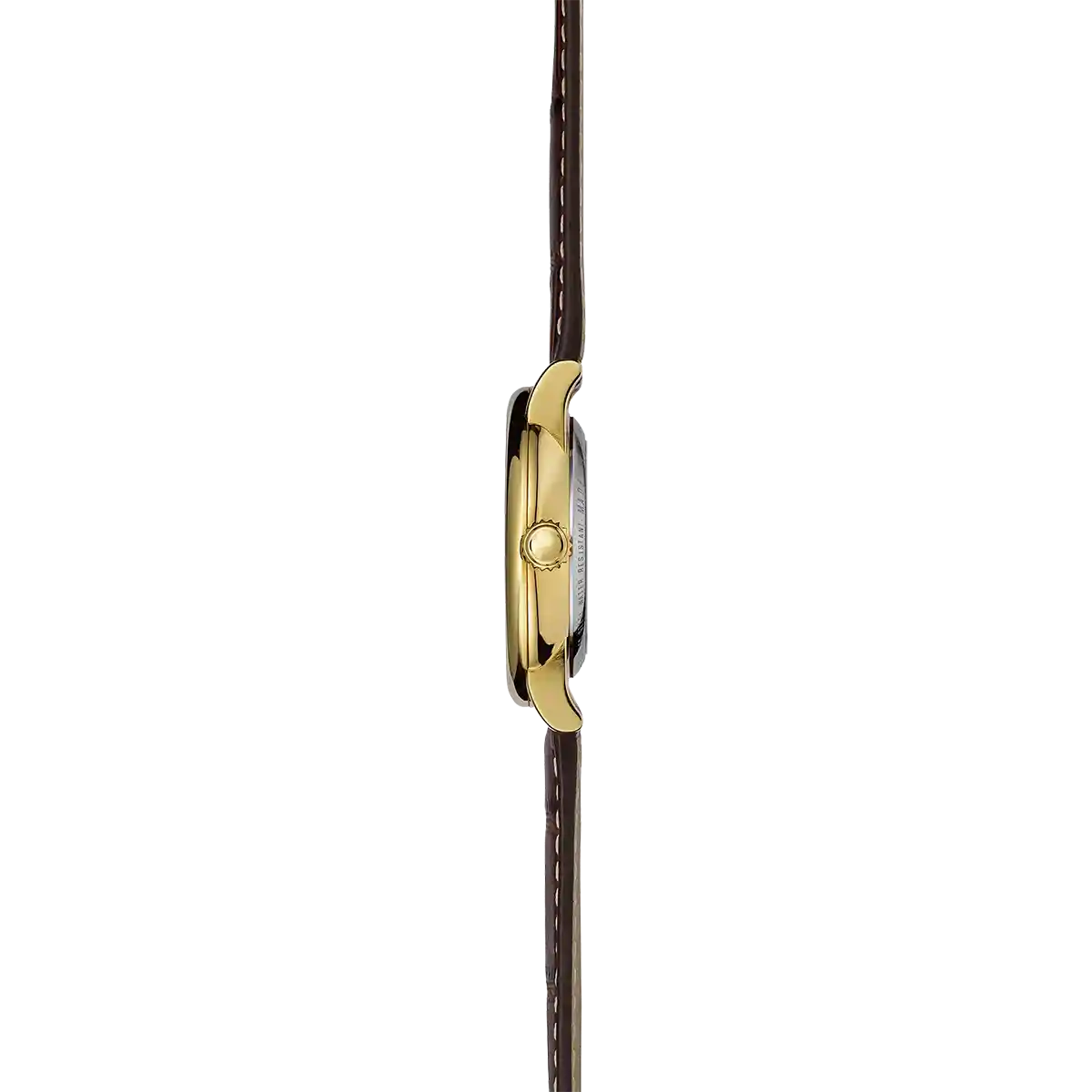 Herbelin Inspiration Automatic Steel Gold PVD Black Leather Unisex Watch | 2047P08MA