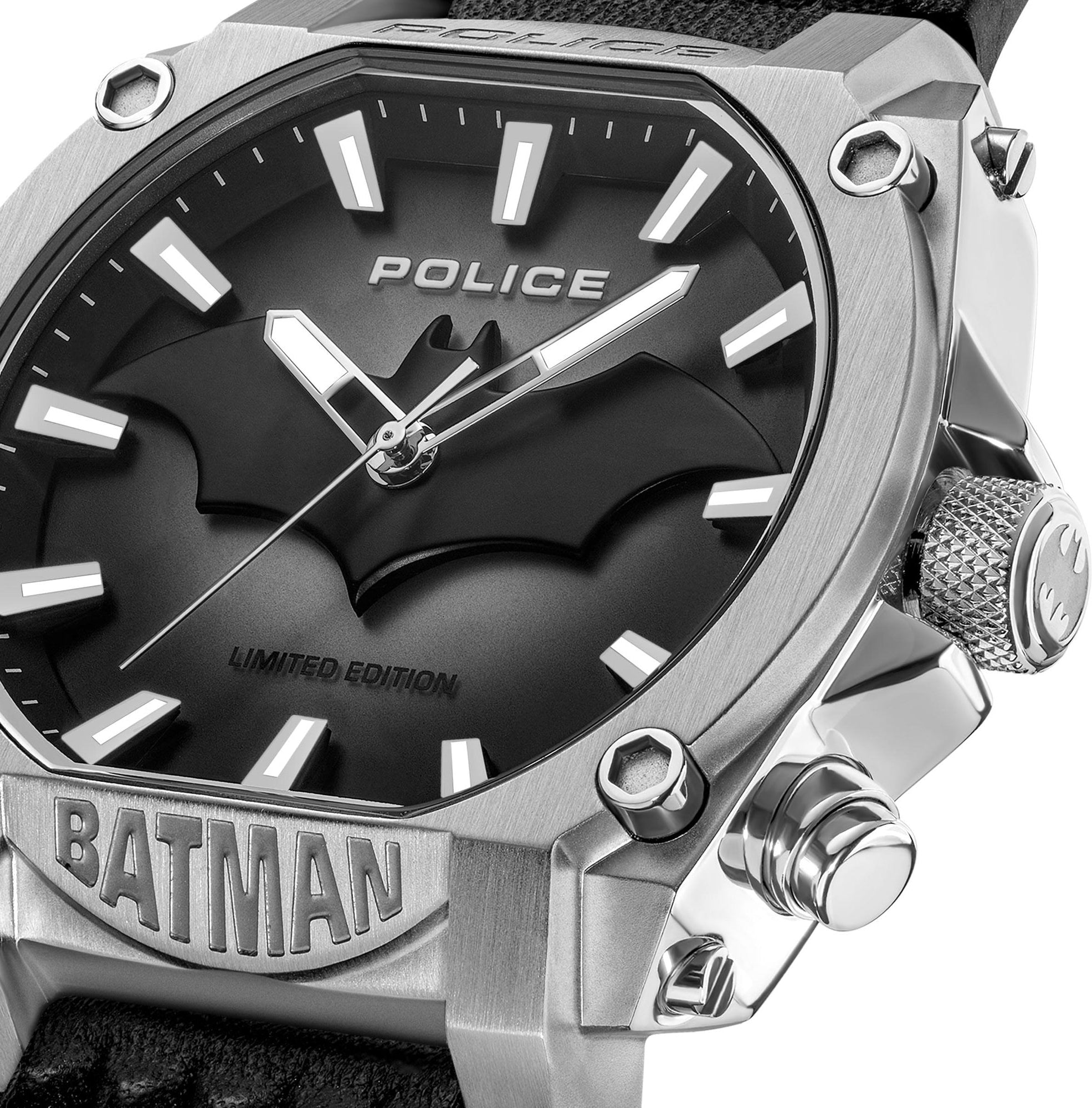 Police Limited Edition Batman Forever Norwood Black Dial Black Strap Chronograph Men's Watch Set | PEWGD0022603SET