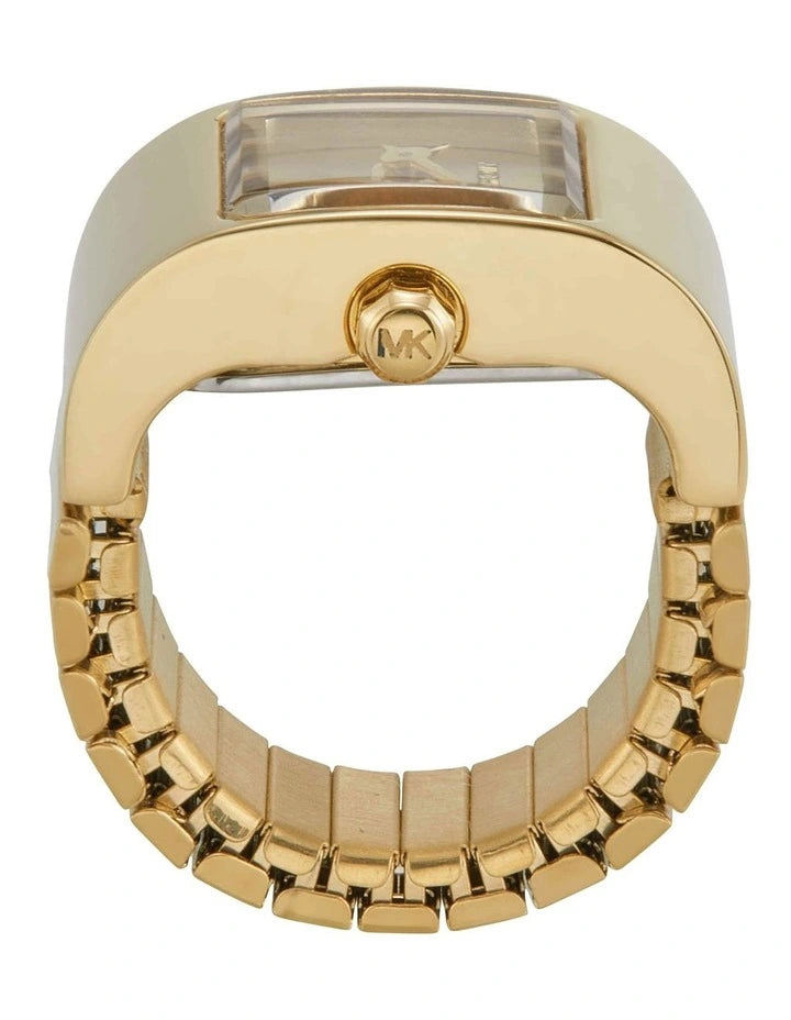 Michael Kors Darrington Gold-Tone Stainless Steel Strap Women's Ring Watch | MK4883