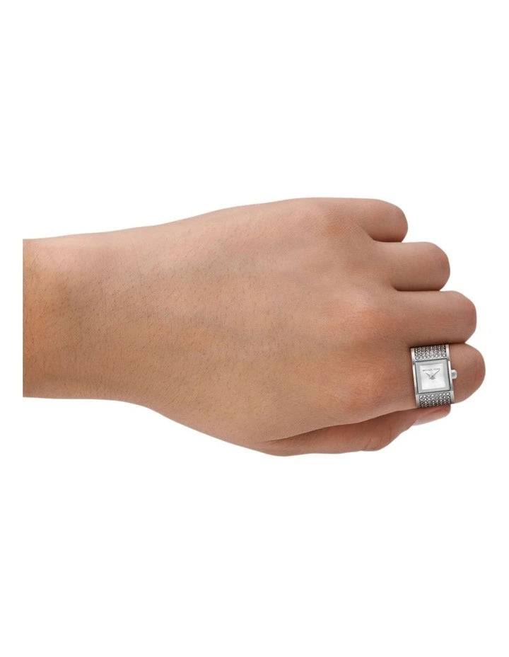 Michael Kors Darrington Two-Hand Stainless Steel Watch Ring | MK4884
