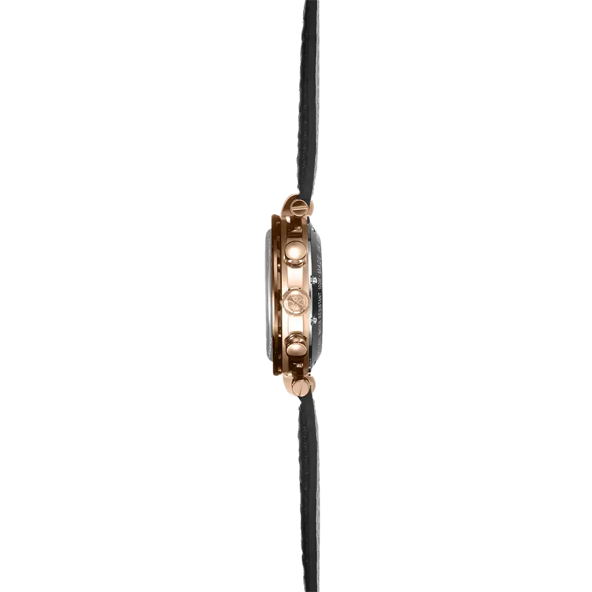 HERBELIN Newport Automatic Chrono Black Rose Gold PVD Men's Watch | 256TRCN14