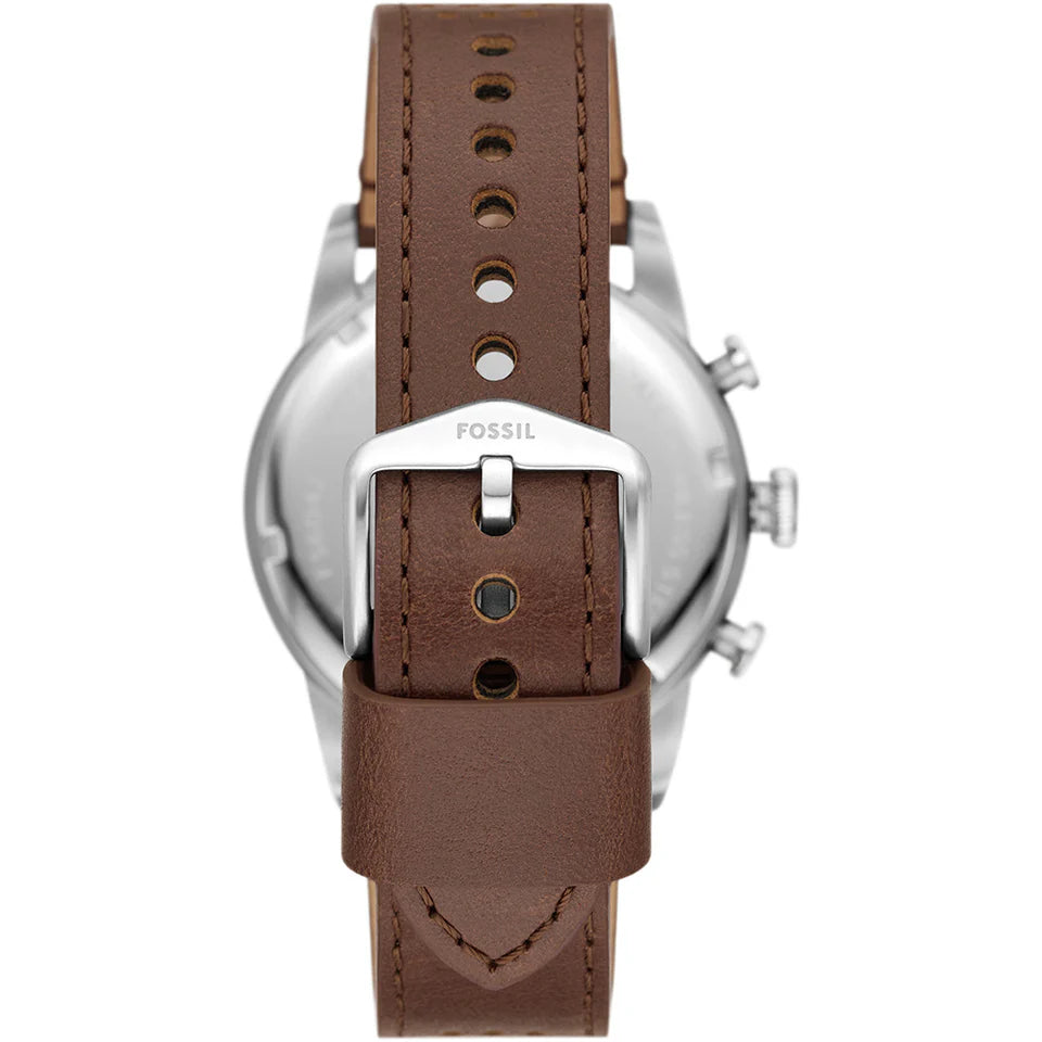 Fossil Sport Tourer Chronograph Brown LiteHide™ Leather Men's Watch | FS6042