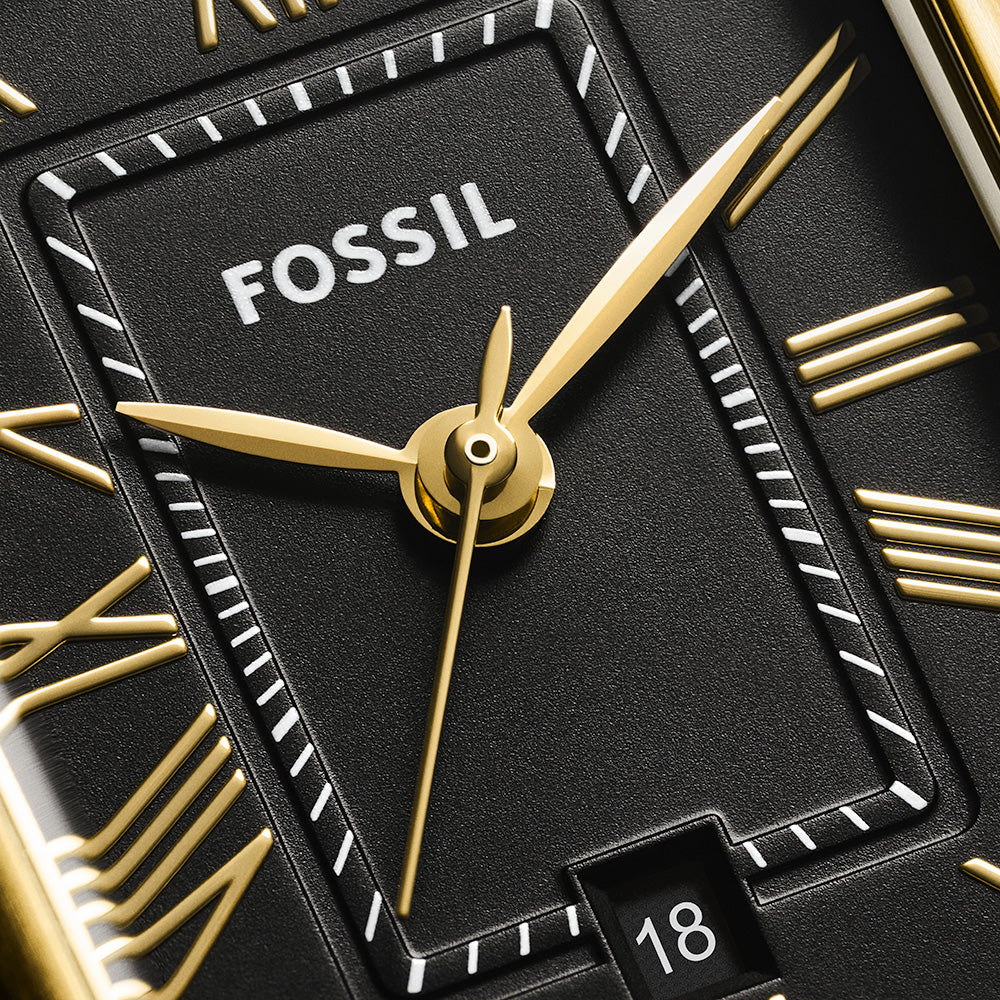 Fossil Raquel Quartz Black Dial Steel Strap Women’s Watch | ES5434