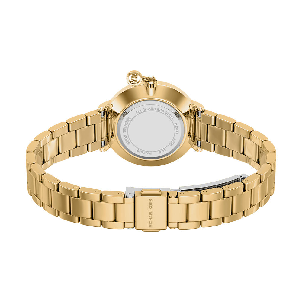 Michael Kors Pyper Gold Dial and Gold Steel Bracelet 32mm Women's Watch | MK7572