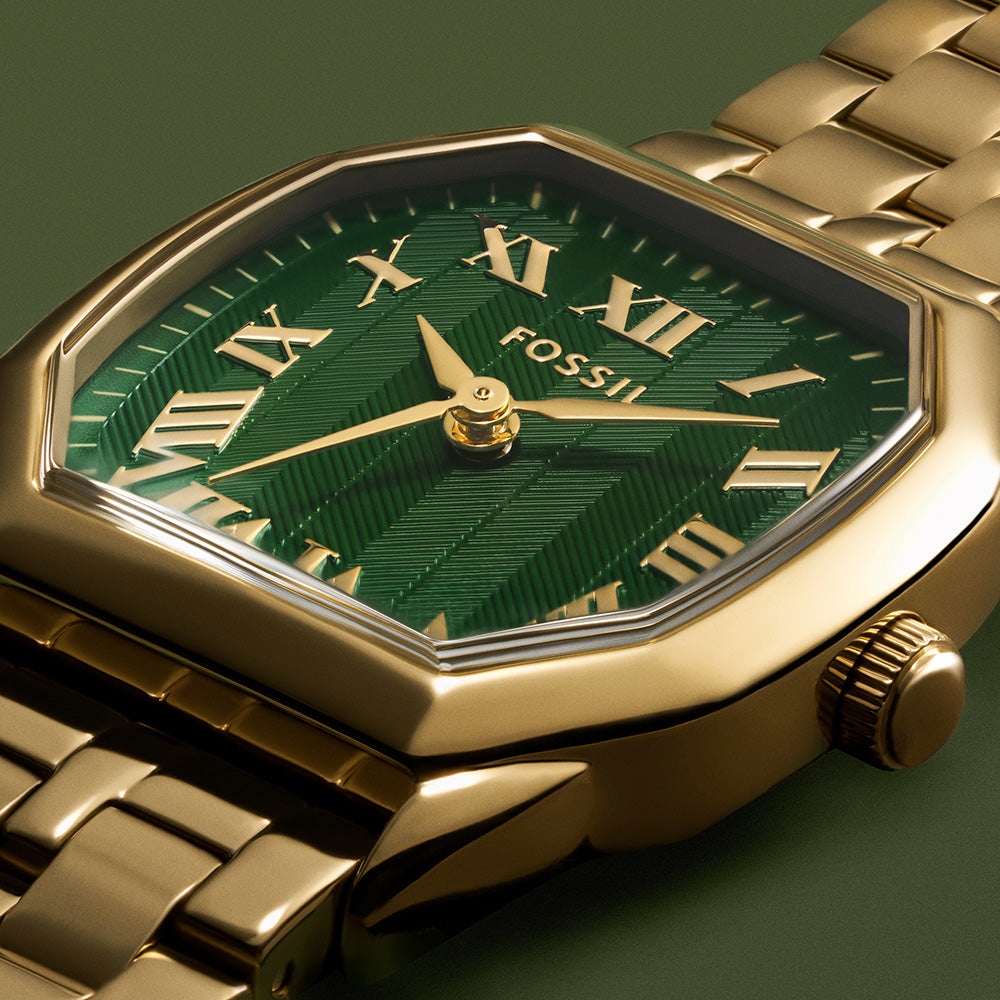 Fossil Harlow Green Dial Gold Women's Watch | ES5451
