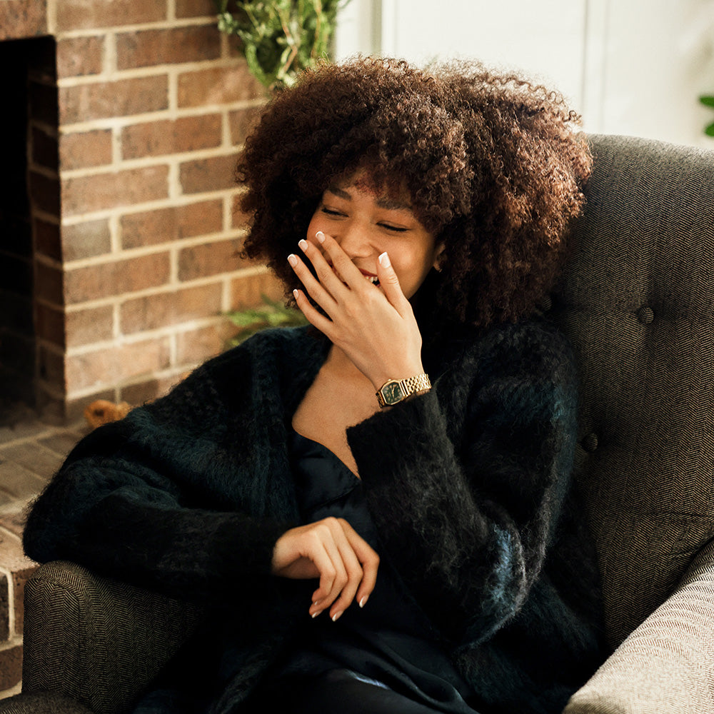 Fossil Harlow Green Dial Gold Women's Watch | ES5451