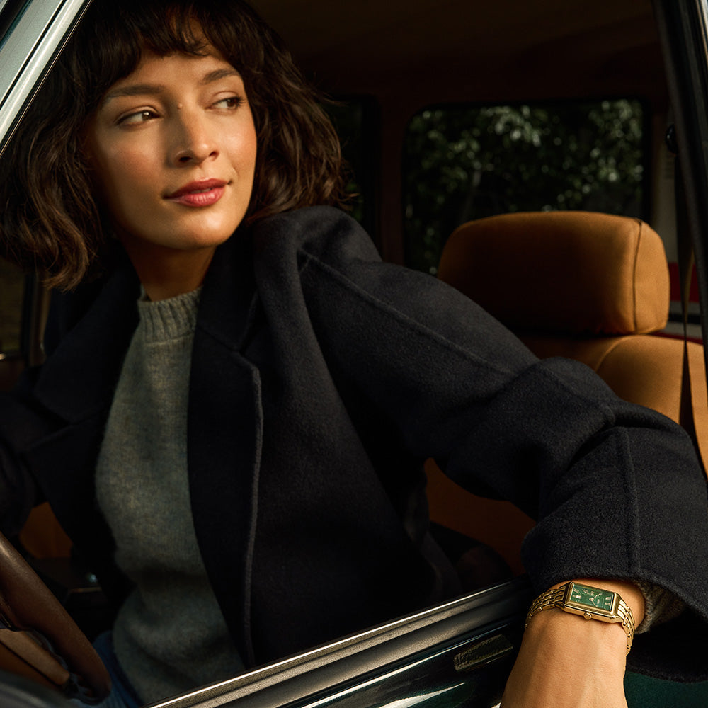 Fossil Harlow Green Dial Gold Women's Watch | ES5451