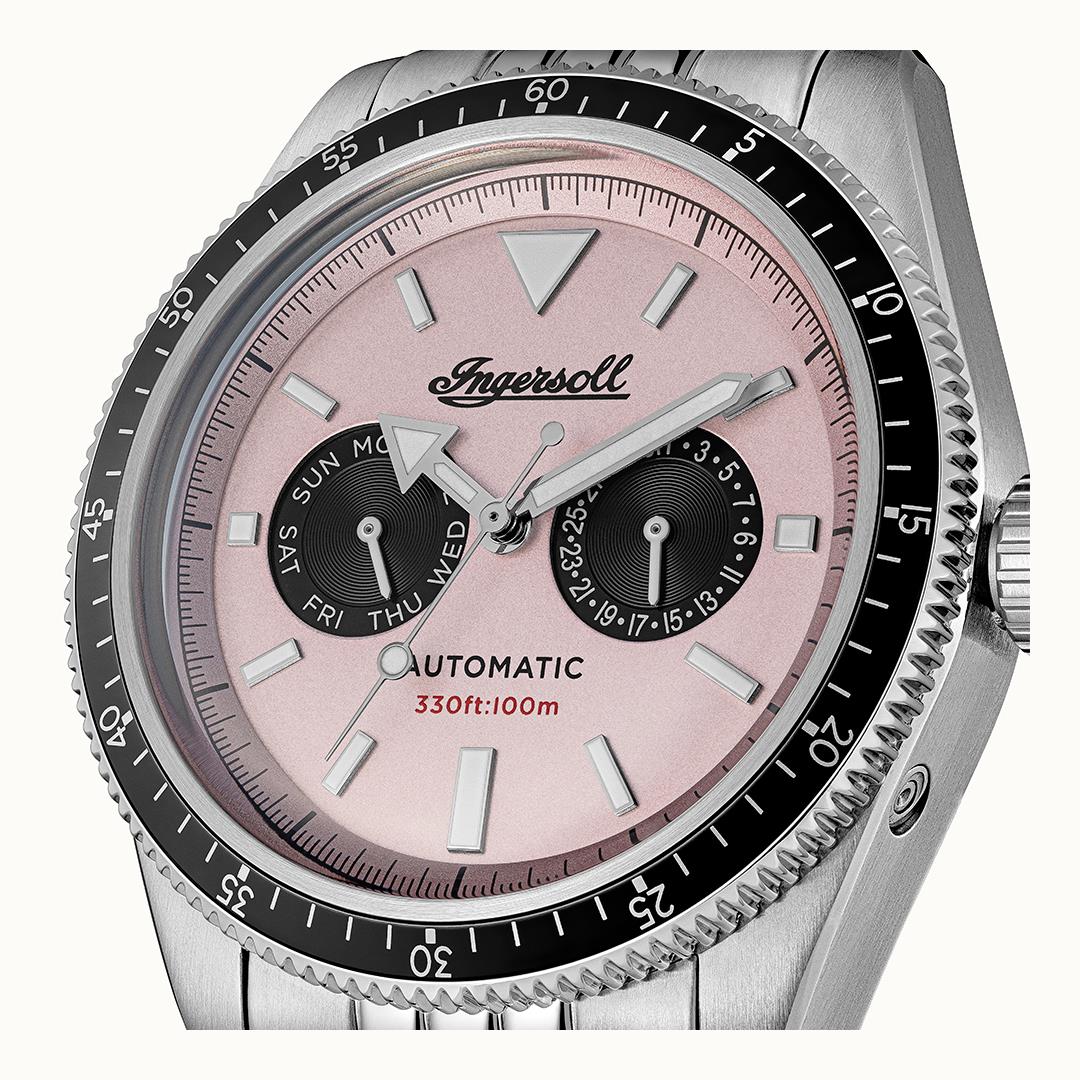 Ingersoll The Cord Grey Dial Automatic Leather Men’s Watch | I07201