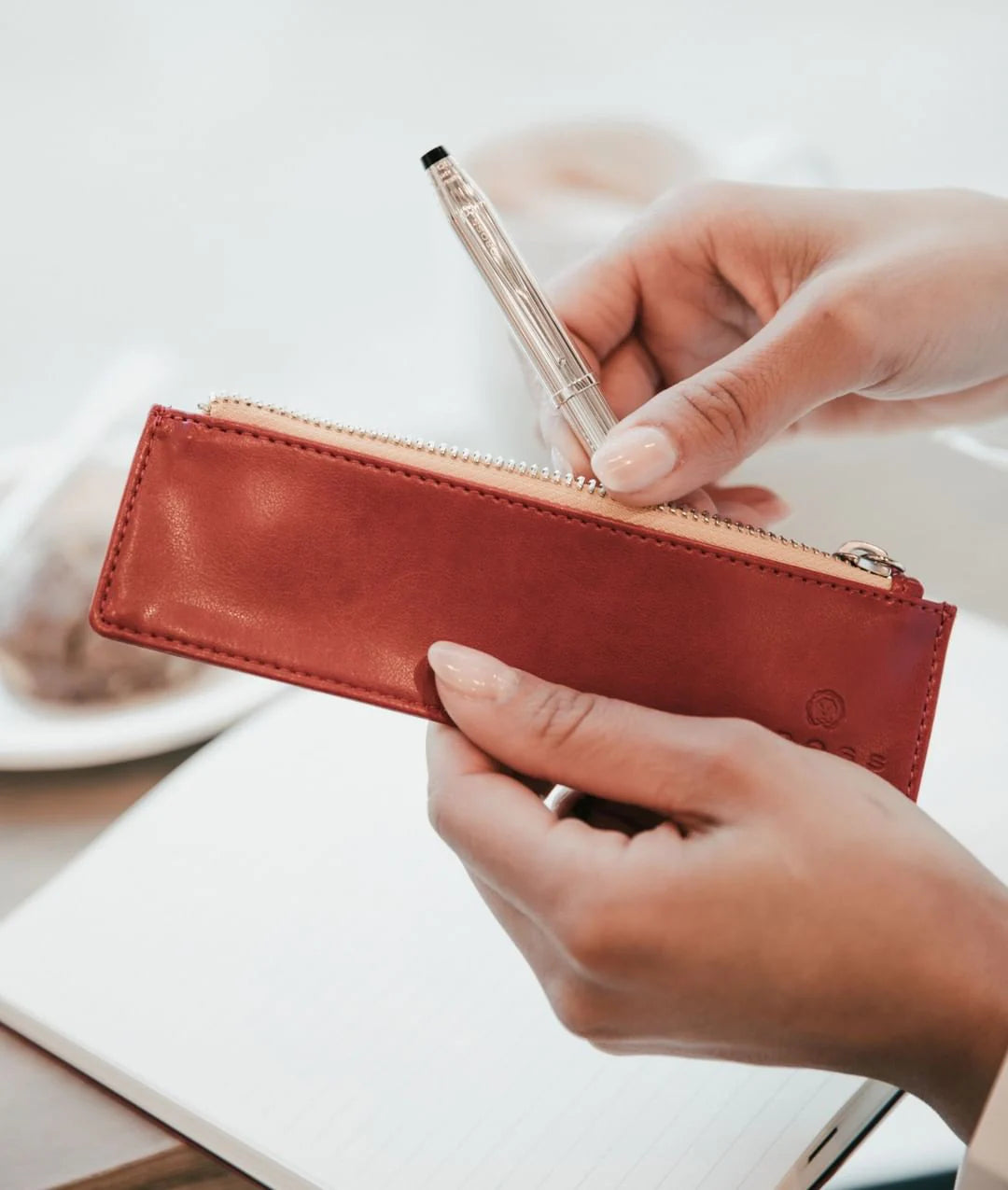 Cross Bailey Ballpoint Pen - Light Series - White - Luxury Gift Box & Accessory Pen Case | AC282Z-3