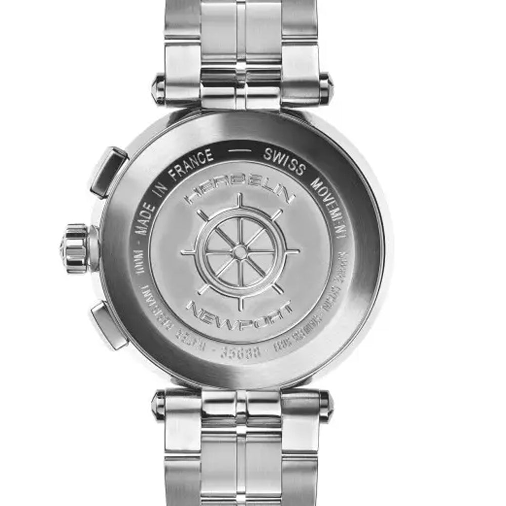 HERBELIN Newport Swiss Quartz Chronograph Diamond Mother of Pearl Women's Watch | 35688/B89
