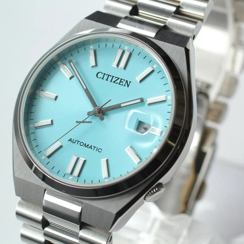 Citizen Tsuyosa Automatic Turquoise Dial Stainless Steel Men's Watch | NJ0151-88M