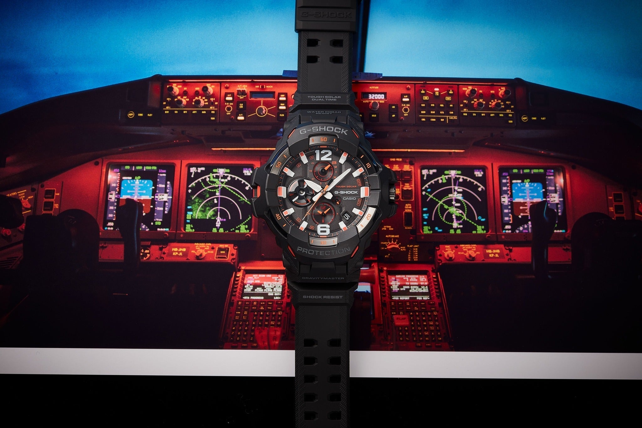 CASIO G-Shock Master of G Analog-Digital Black Men's Watch | GR-B300-1A4DR