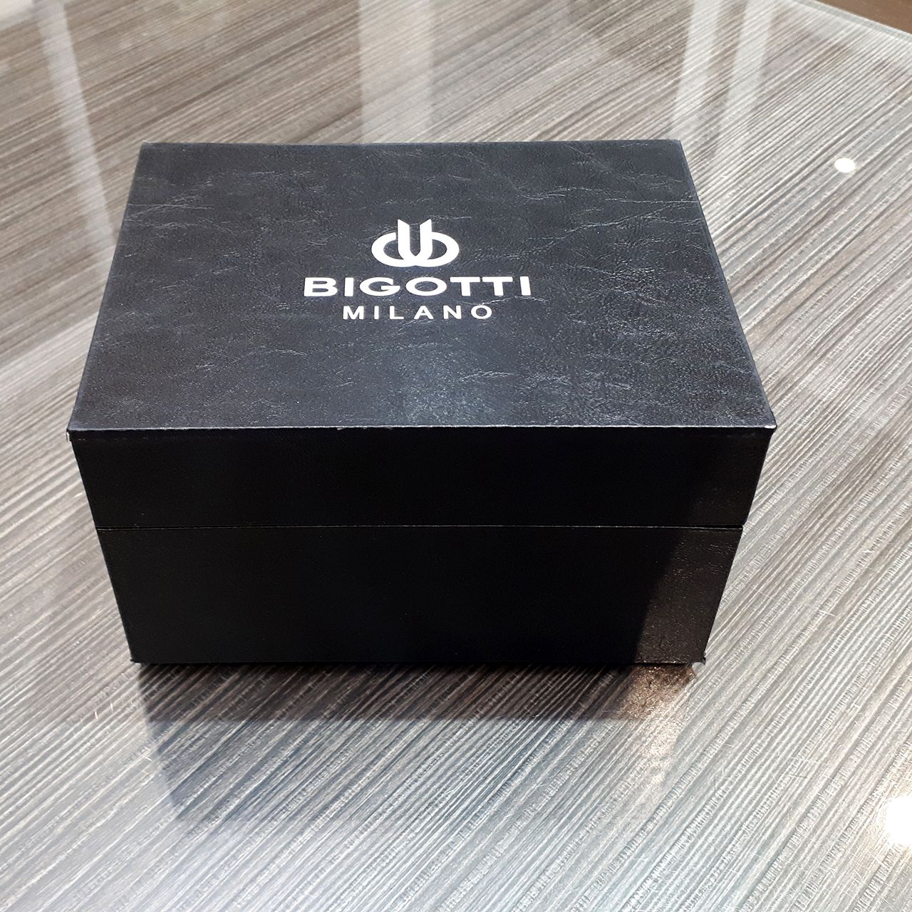 Bigotti Black Dial Calendar Stainless Steel Men's Watch | BG.1.10481-2