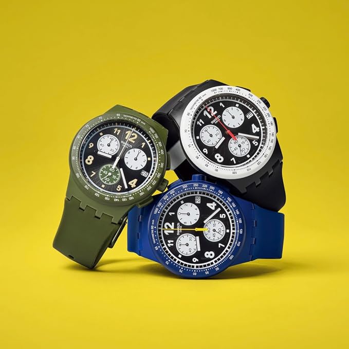 Swatch NOTHING BASIC ABOUT GREEN Men's Watch | SUSG406