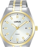 Lorus Two-Tone Stainless Steel White Dial Men's Watch | RH978PX9
