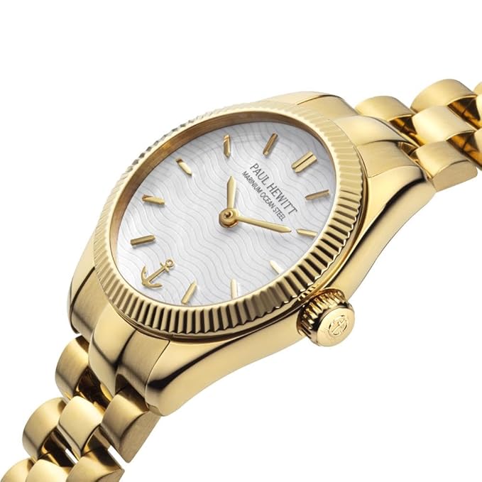 Paul Hewitt Petit Soleil Round Gold Stainless Steel Woman's Watch | PH-W-1180