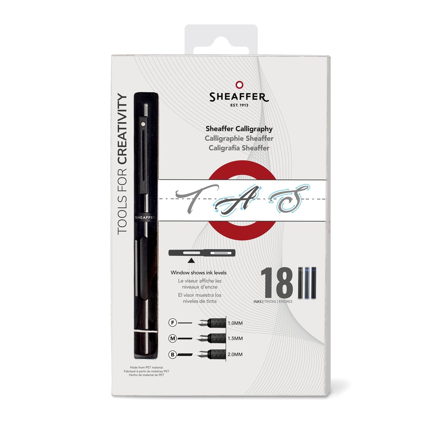 Sheaffer Calligraphy Matte Black Fountain pen Minikit with Black cap and Matte Black Trim in Hangsell - F, M, B nibs |