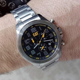 CAT SS Black Dial Chronograph Stainless Steel Men’s Watch | PU.143.11.117