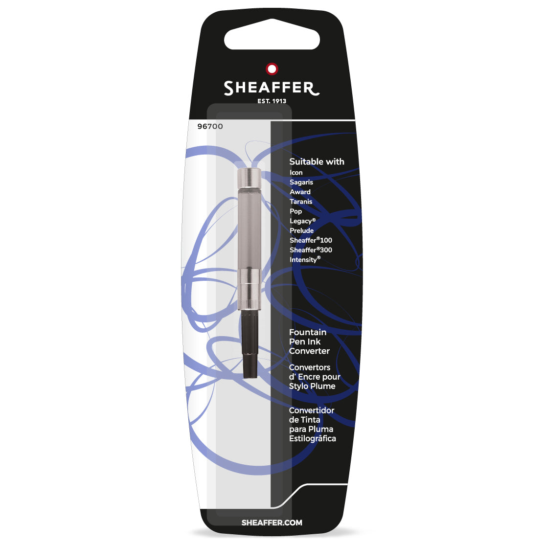 Sheaffer Fountain Pen Piston Converter Push-in Style - Smoke | 96700