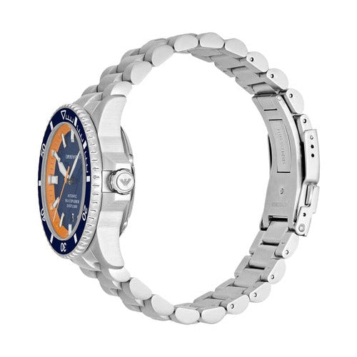 Emporio Armani Blue Sea Explorer Silver Stainless Steel Men's Watch | AR60090