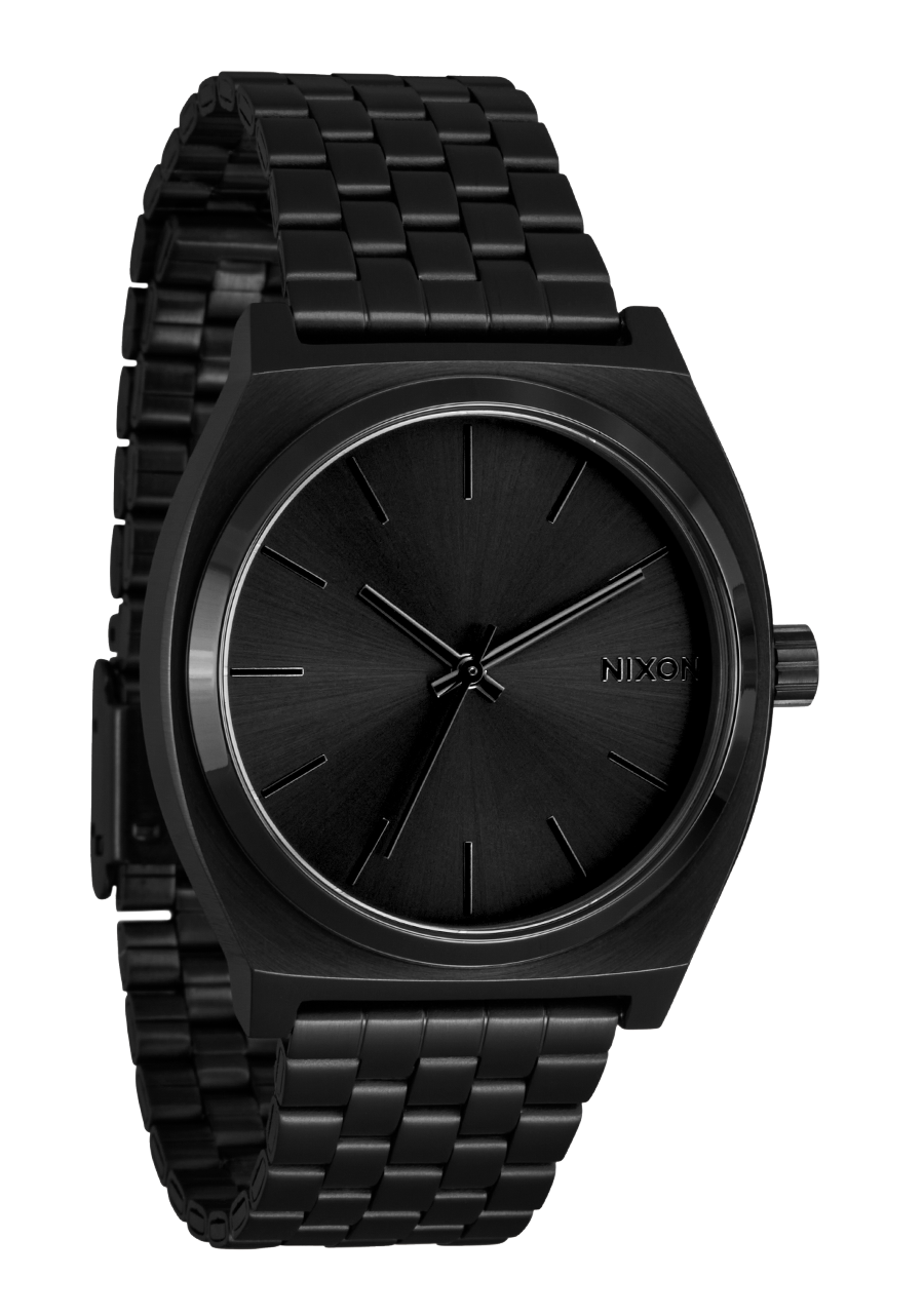 NIXON Time Teller Black Dial and Black Leather 34mm Unisex Watch - view 2