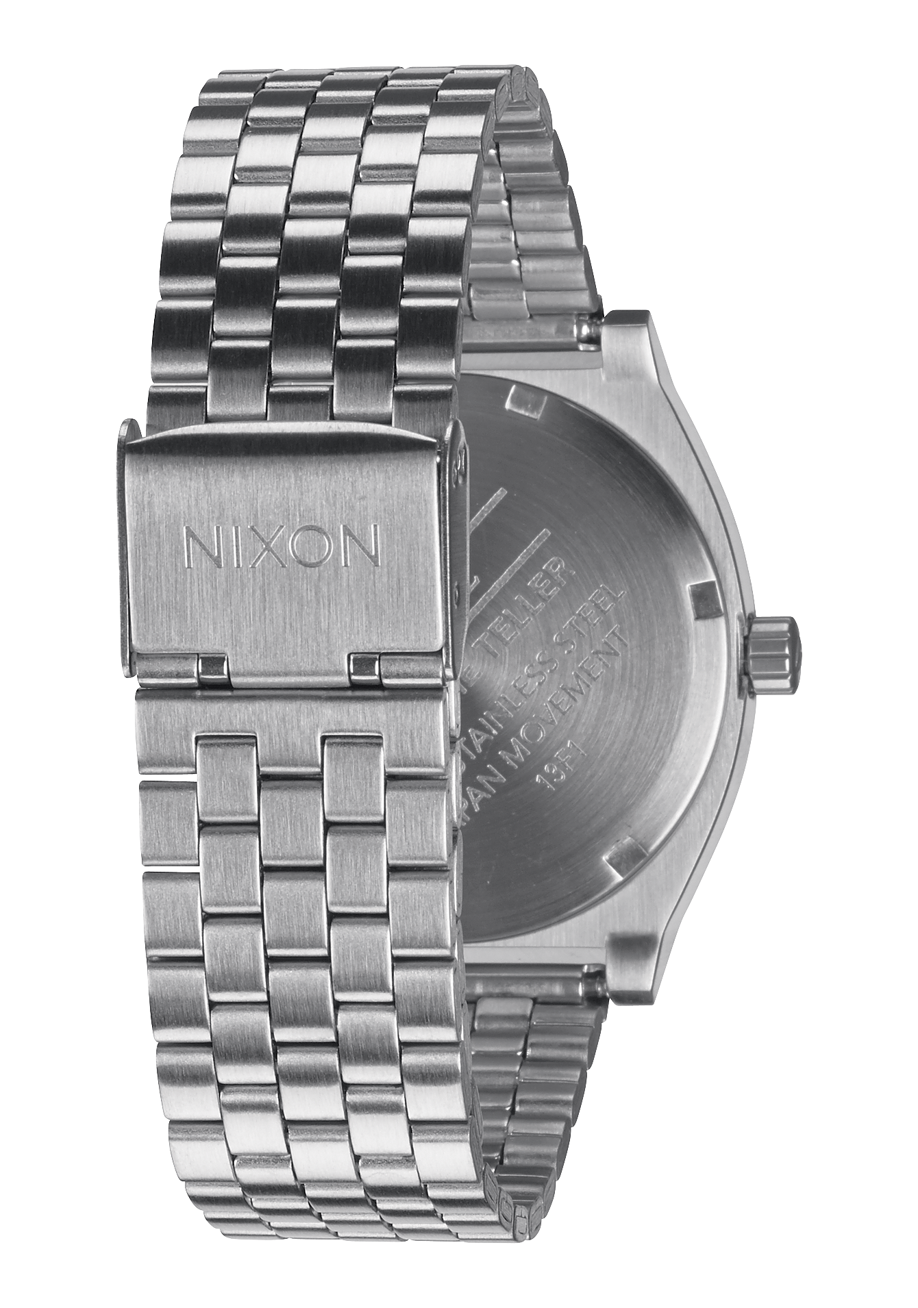 NIXON Time Teller Silver Dial and Silver Leather 34mm Unisex Watch - view 4