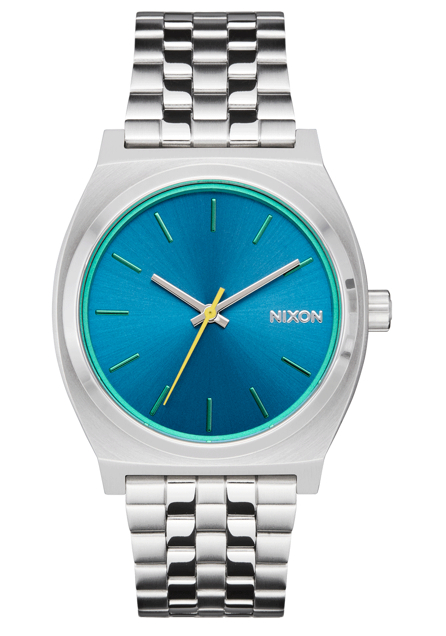 NIXON Time Teller - Silver Byron Blue Unisex Watch | A0455302-00